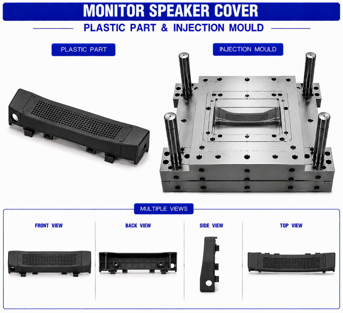 Monitor Plastic Speaker Cover
